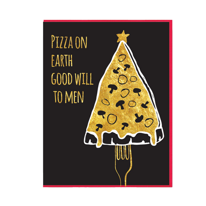 Pizza on Earth Christmas Card