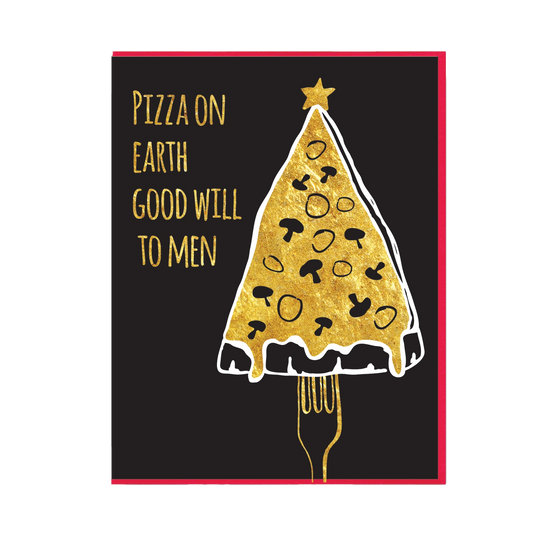 Pizza on Earth Christmas Card