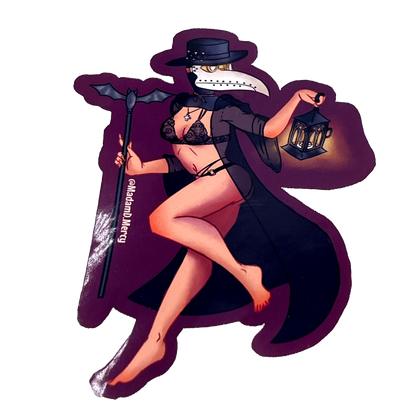 Naughty Plague Doctor Sticker