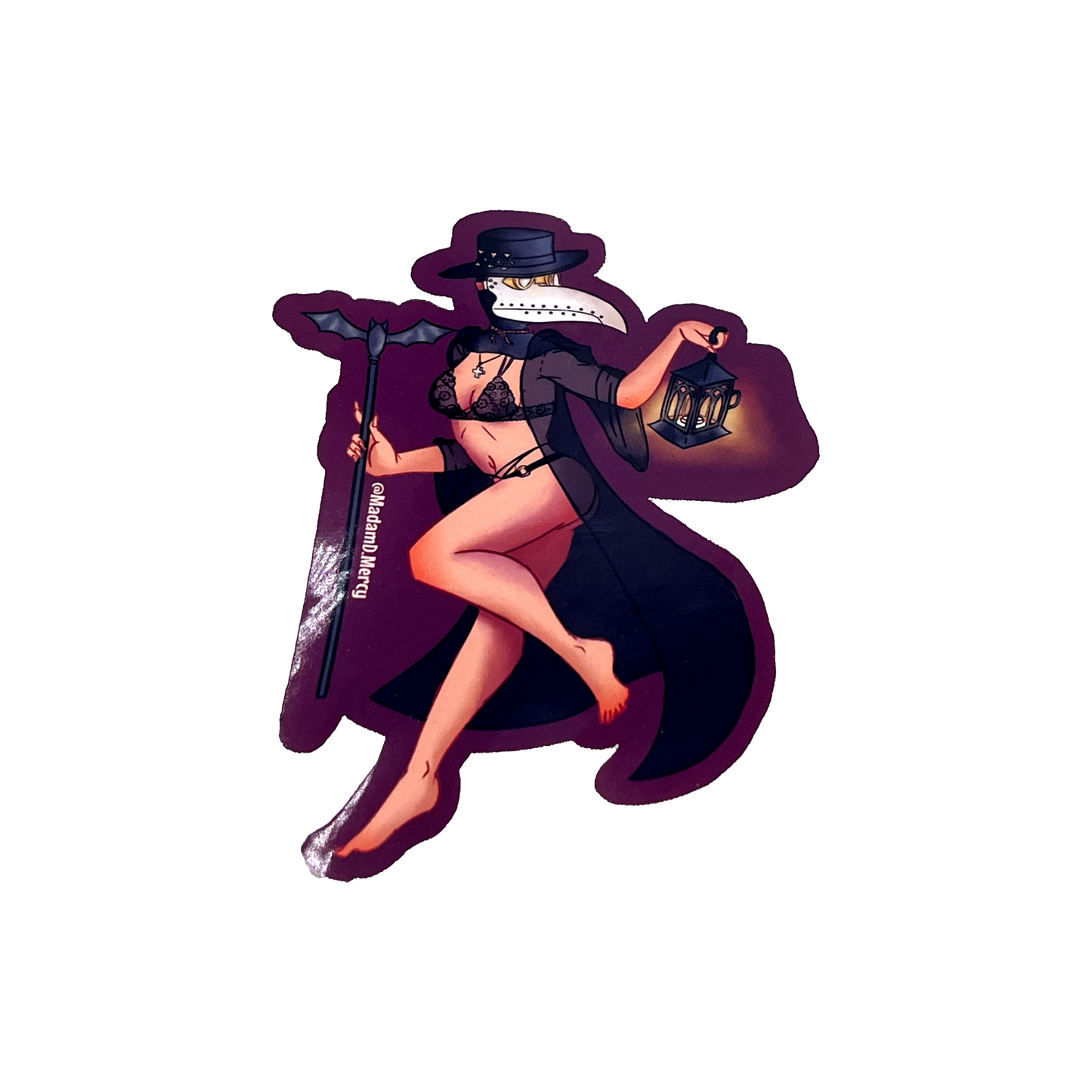 Naughty Plague Doctor Sticker