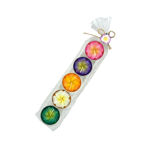 Plumeria Tea Light Set