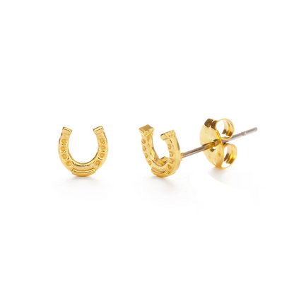 Tiny Horseshoe Post Earrings
