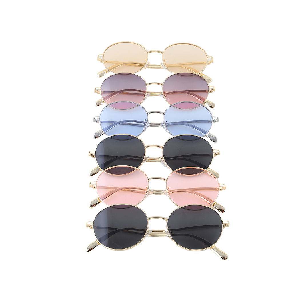 Minimal Polished Round Sunglasses