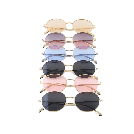 Minimal Polished Round Sunglasses