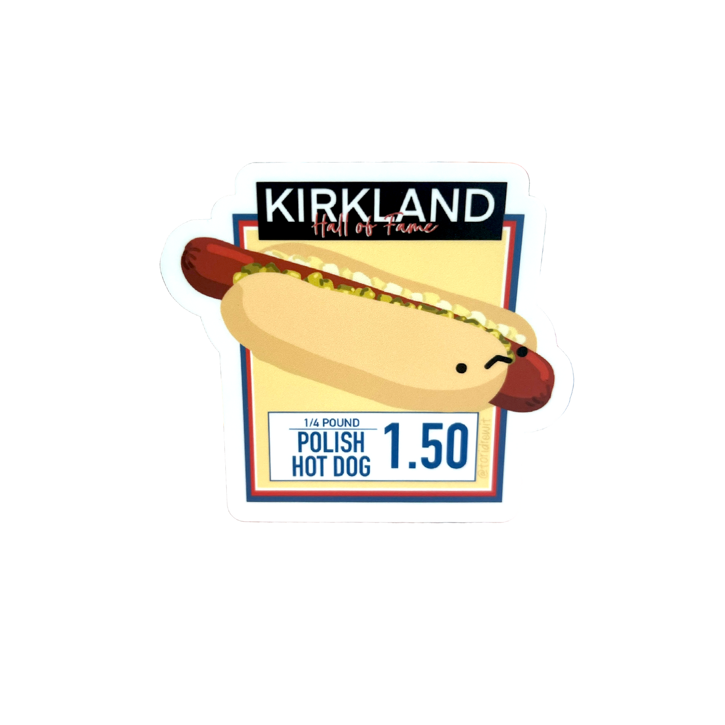 Costco Polish Hot Dog Sticker