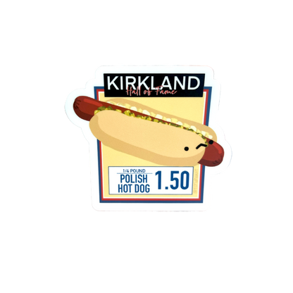 Costco Polish Hot Dog Sticker