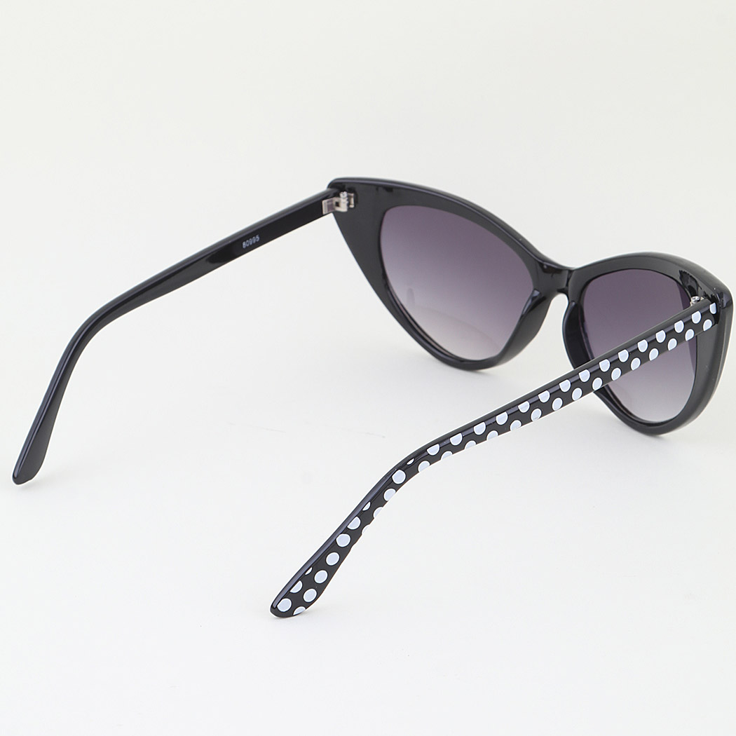 Retro Polka Dot Cateye Sunglasses