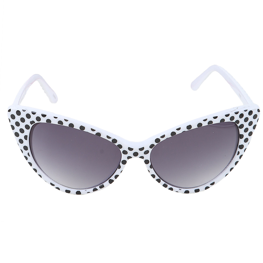 Retro Polka Dot Cateye Sunglasses
