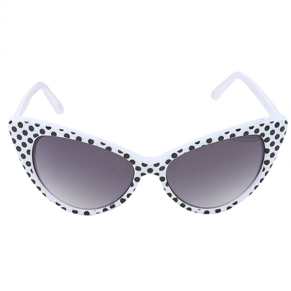 Retro Polka Dot Cateye Sunglasses