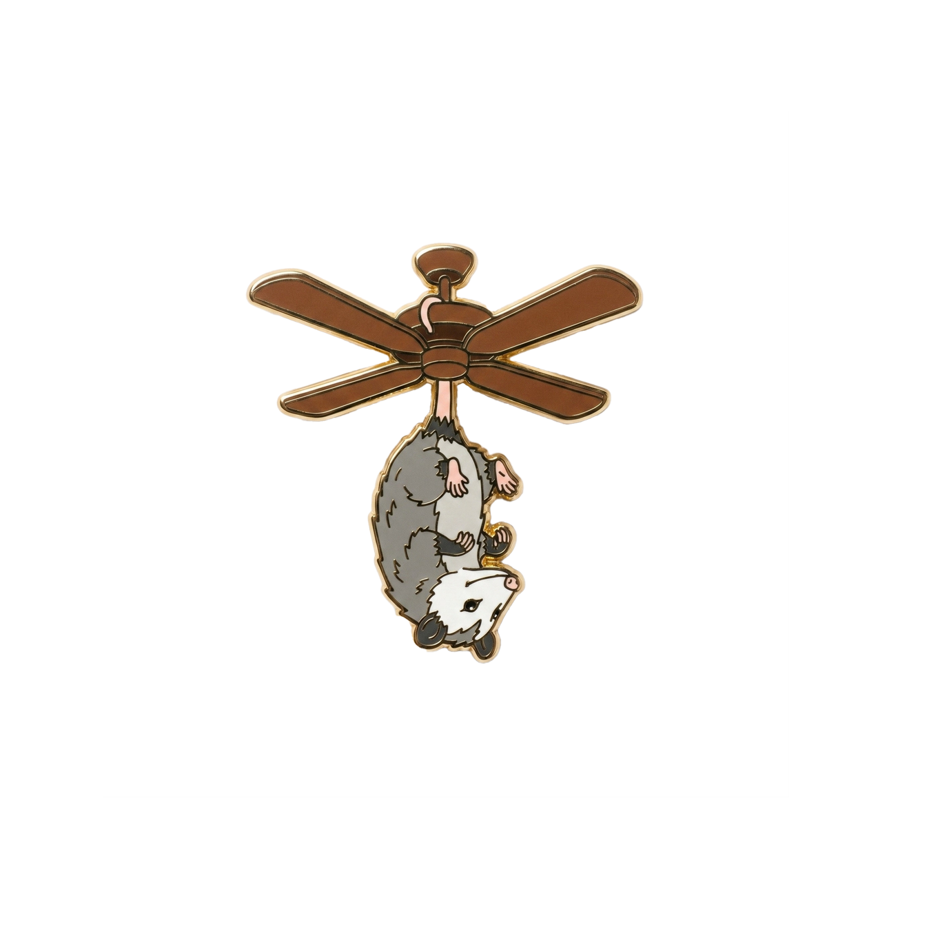 Possum Fan Enamel Pin