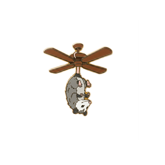 Possum Fan Enamel Pin