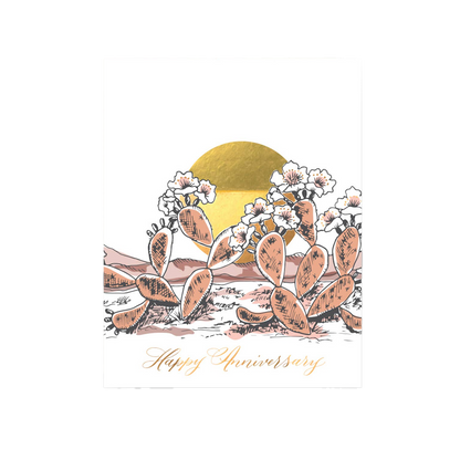 Prickly Pear Anniversary Card