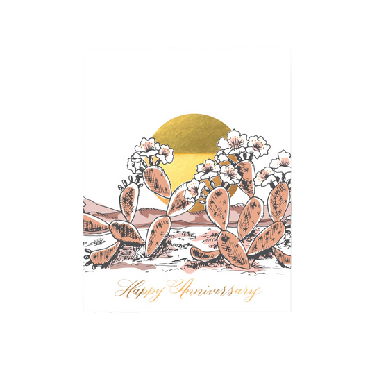 Prickly Pear Anniversary Card
