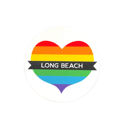 Long Beach Pride Heart Sticker