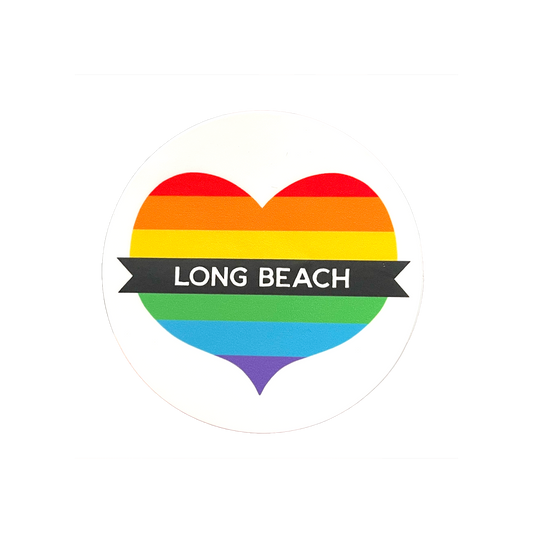 Long Beach Pride Heart Sticker