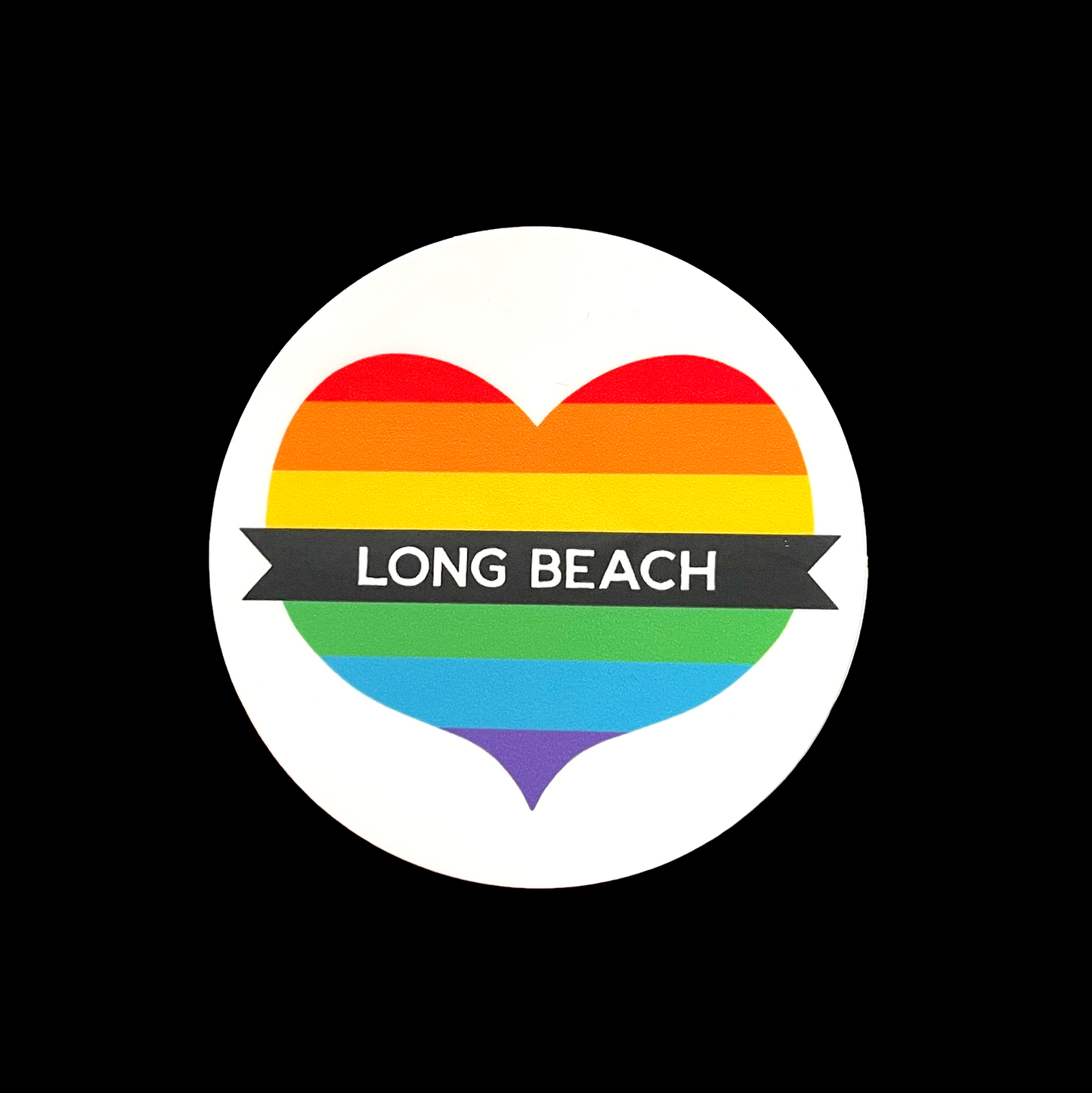 Long Beach Pride Heart Sticker