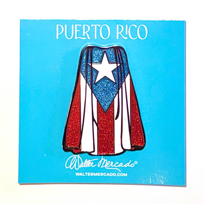 Puerto Rico Walter Mercado Enamel Pin