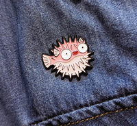 "Everything's Fine" Pufferfish Enamel Pin