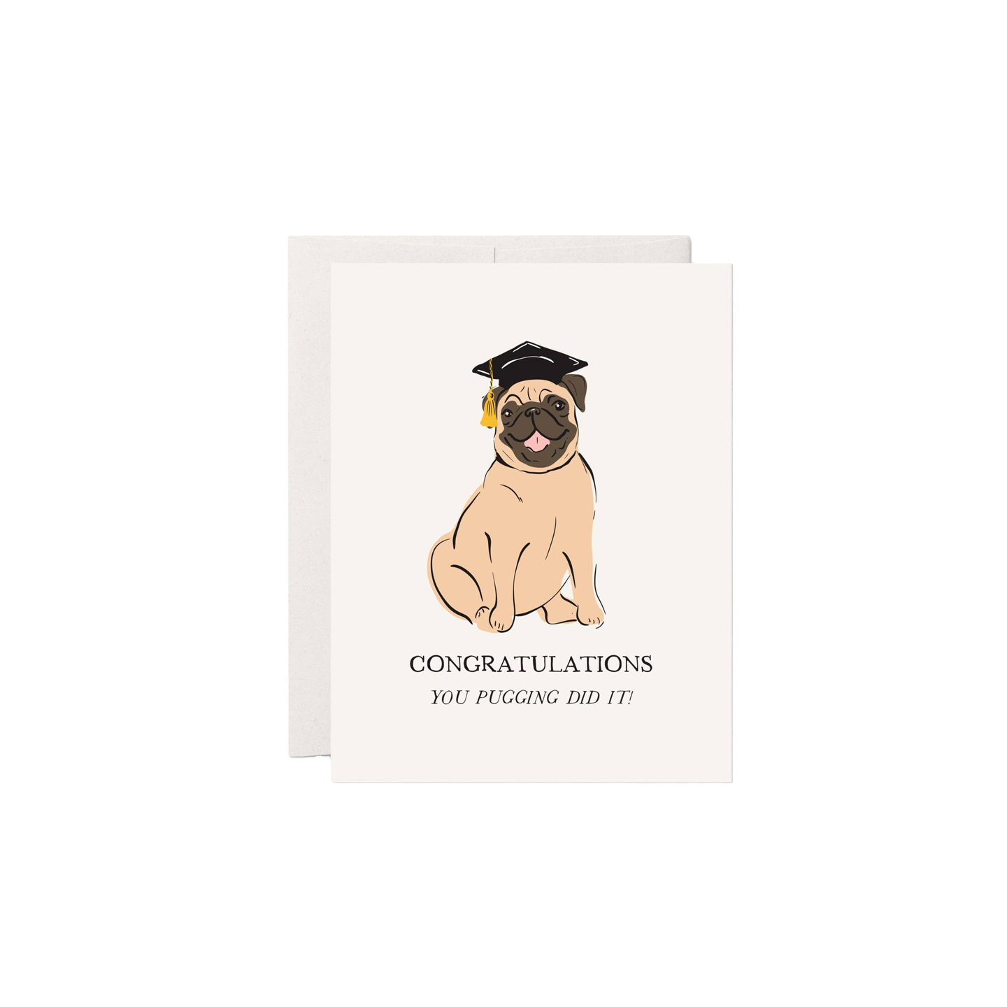 Pug Graduation Card – Songbird Boutique