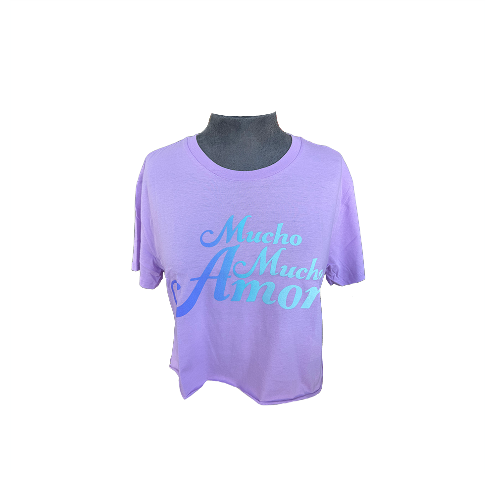 Walter Mercado Women's Purple Cropped T-Shirt