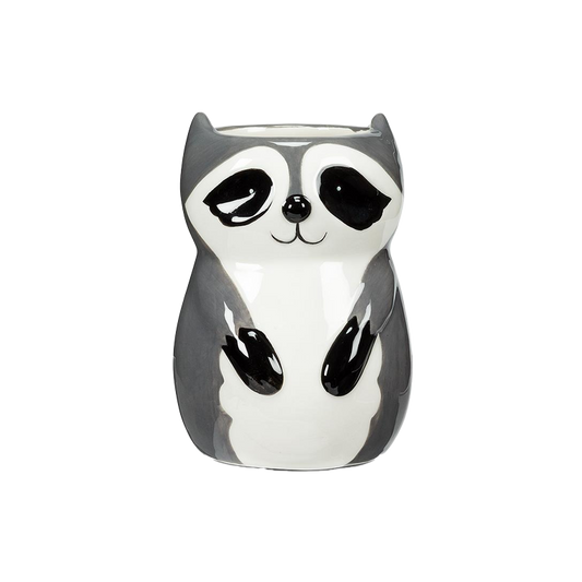 Sitting Raccoon Planter or Vase