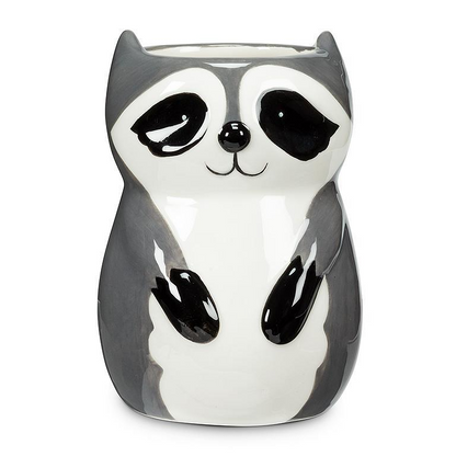 Sitting Raccoon Planter or Vase