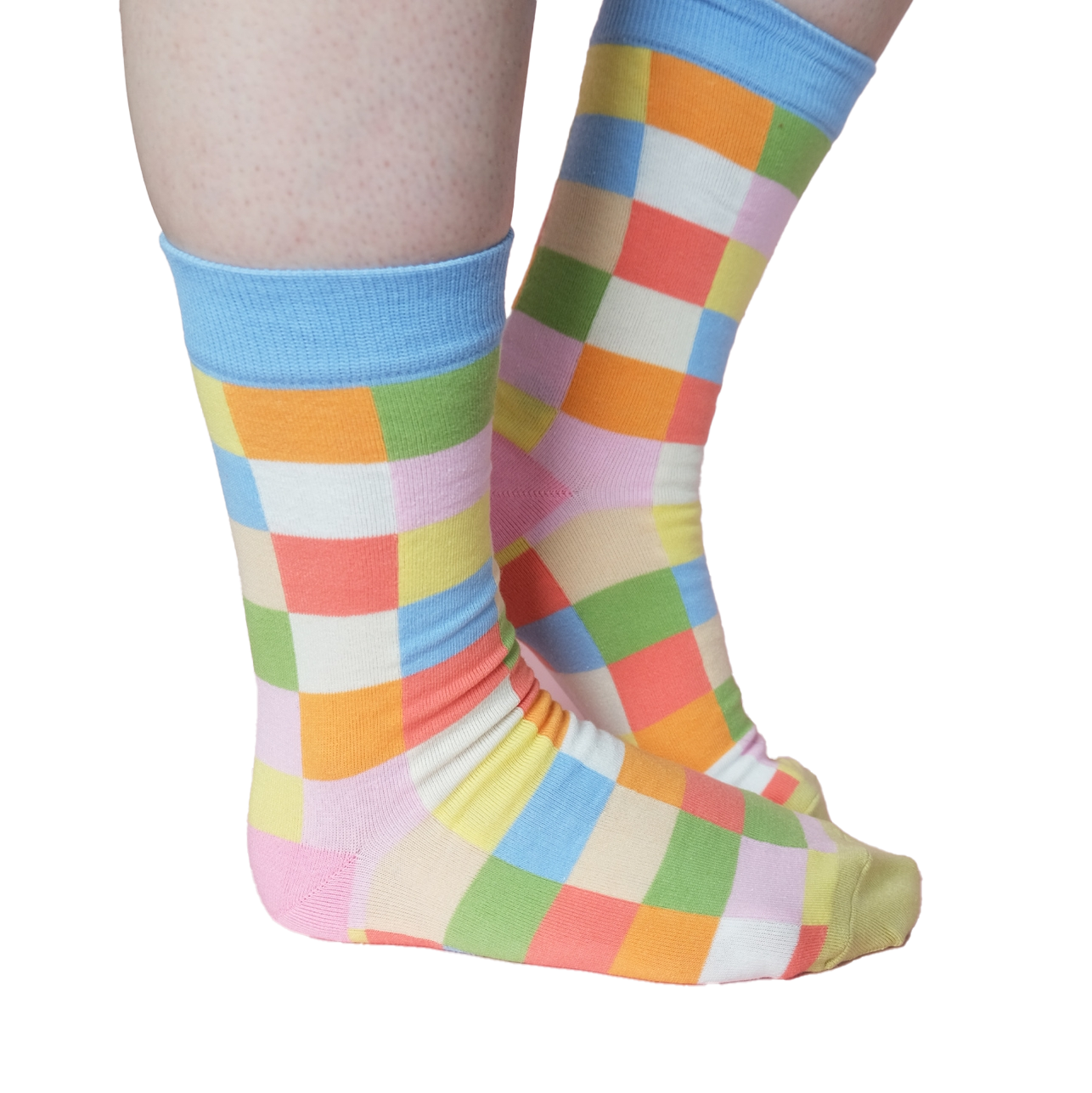 Rainbow Checker - Women's Socks