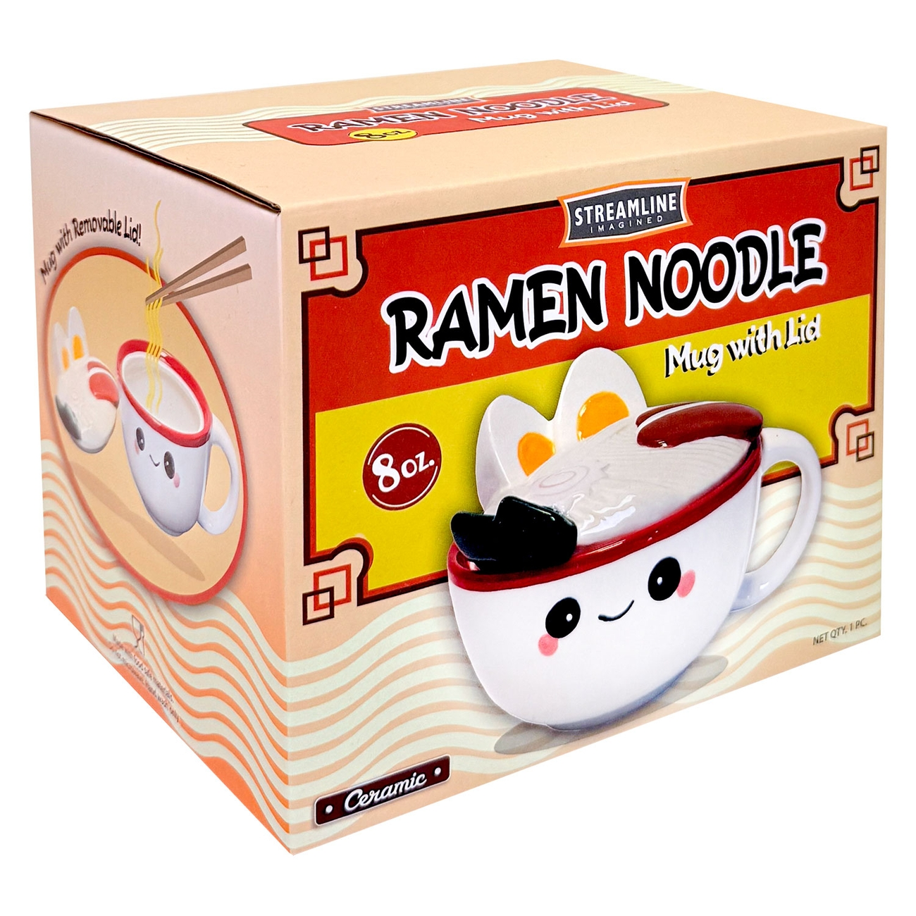 Ramen Noodle Mug with Lid