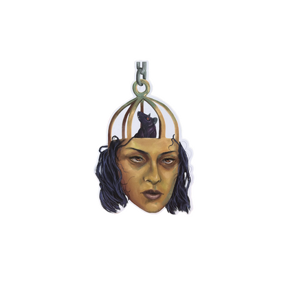 Rat Cage Head Sticker