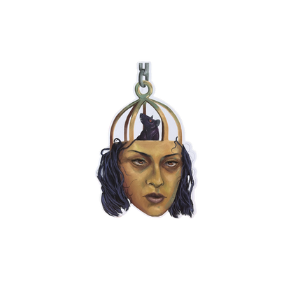 Rat Cage Head Sticker