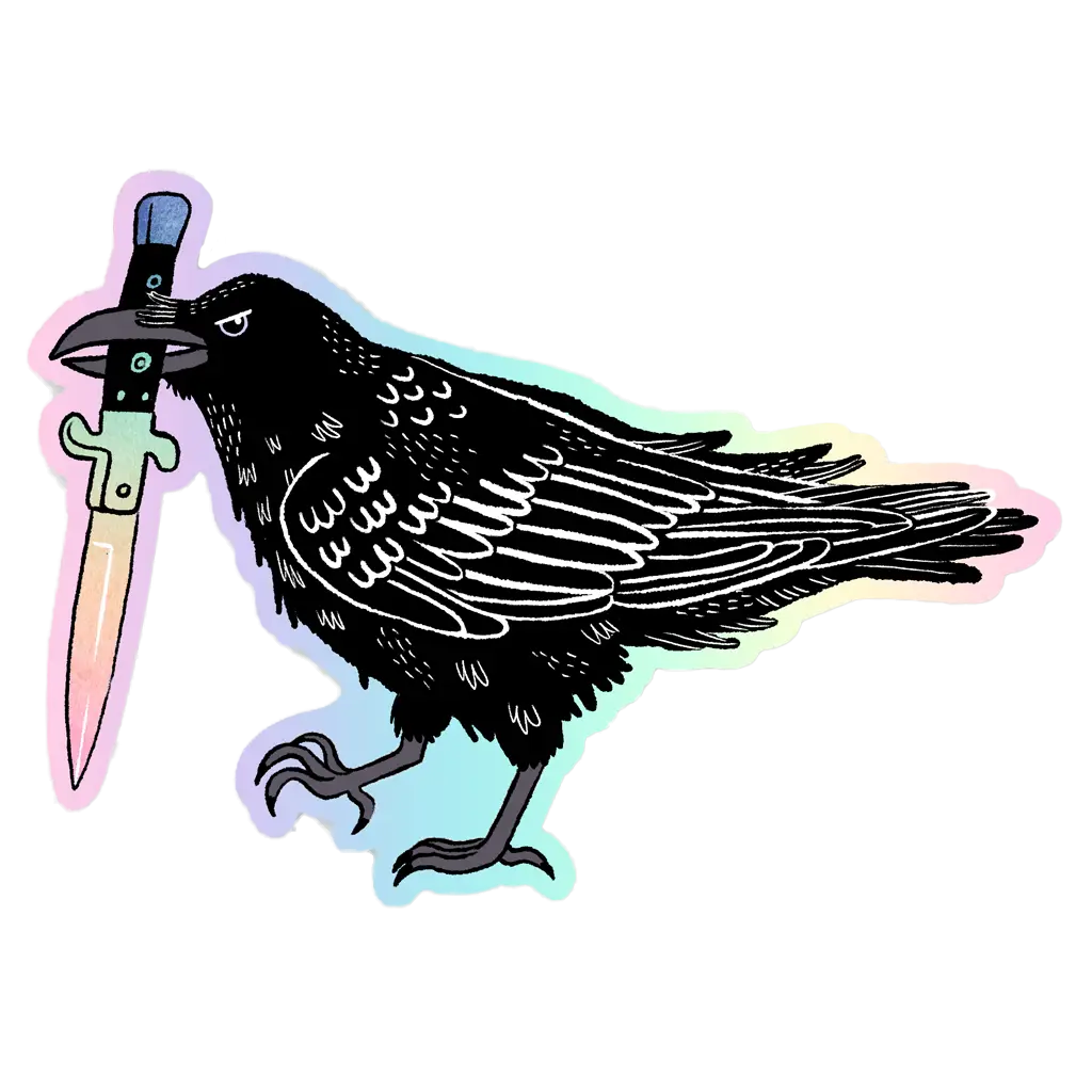 Raven and Switchblade Sticker