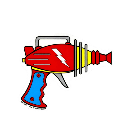 Ray Gun Decal Sticker