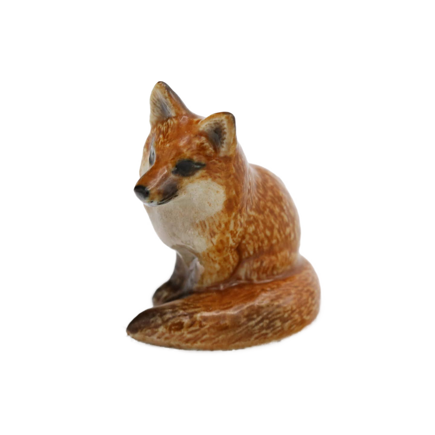 "Brush" Red Fox Porcelain Miniature