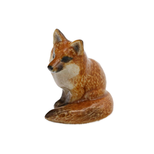 "Brush" Red Fox Porcelain Miniature