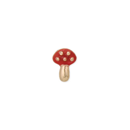 Red Mycology Guide Post Earrings