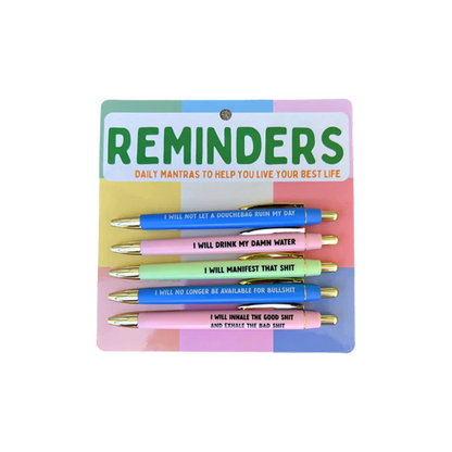 Reminders Pen Set