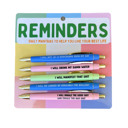 Reminders Pen Set