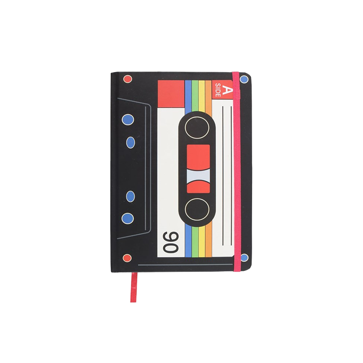 Retro Cassette Tape A5 Notebook