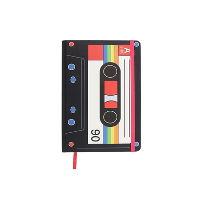 Retro Cassette Tape A5 Notebook