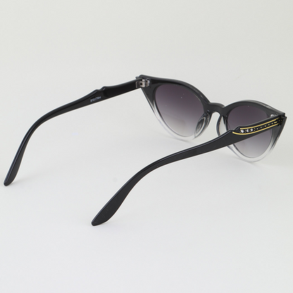 Luxury Rhinestone Wave Cateye Sunglasses