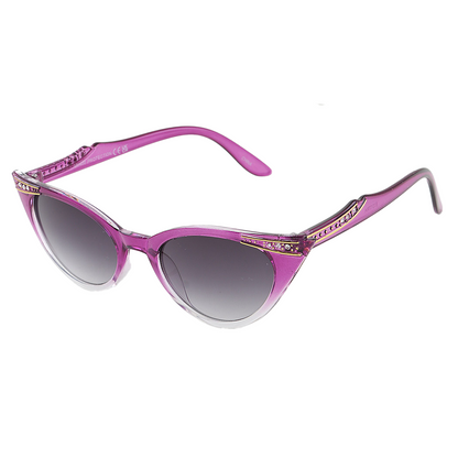 Luxury Rhinestone Wave Cateye Sunglasses