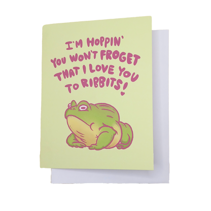 Love You To Ribbits Card