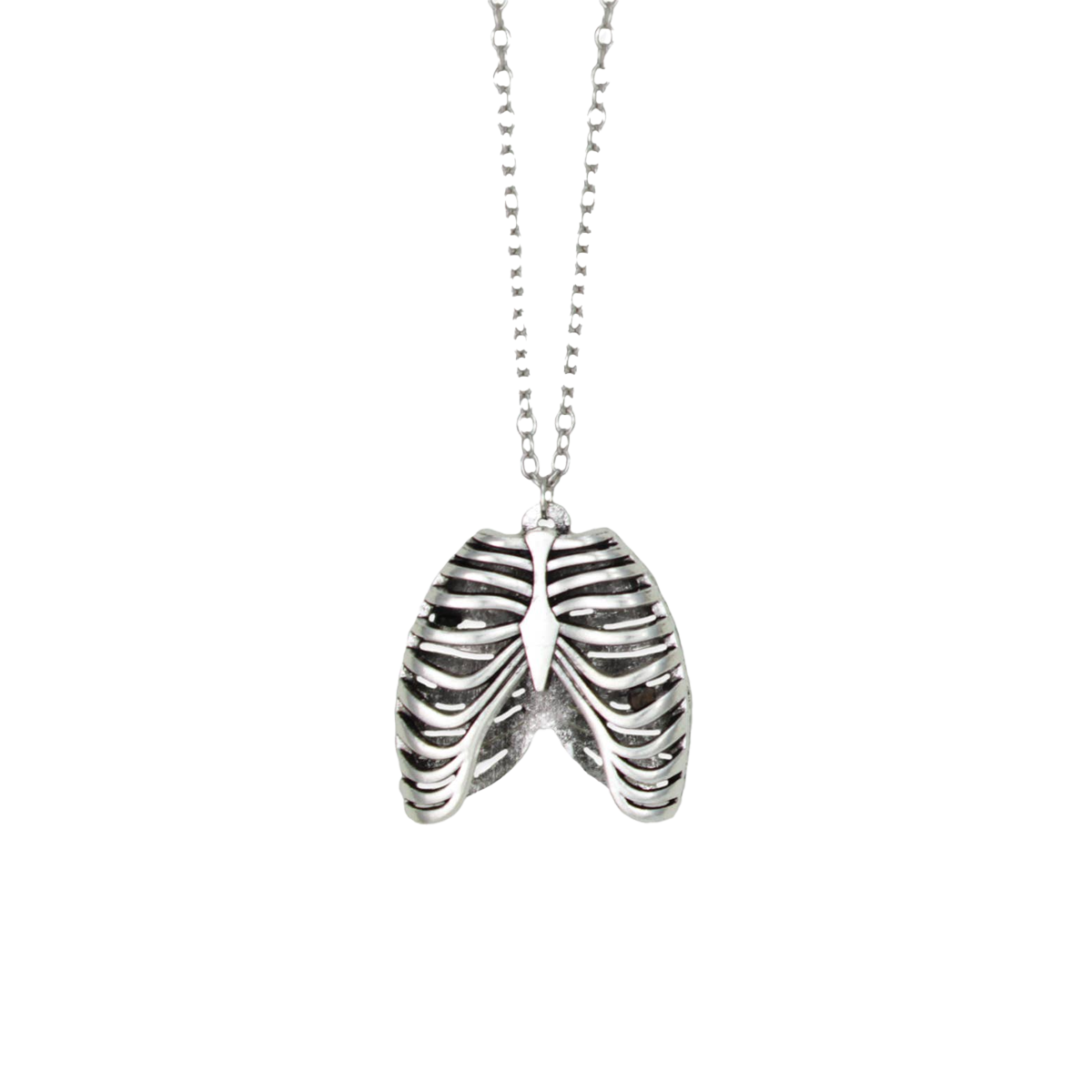 Silver Ribcage Necklace