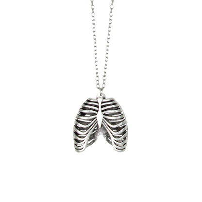 Silver Ribcage Necklace