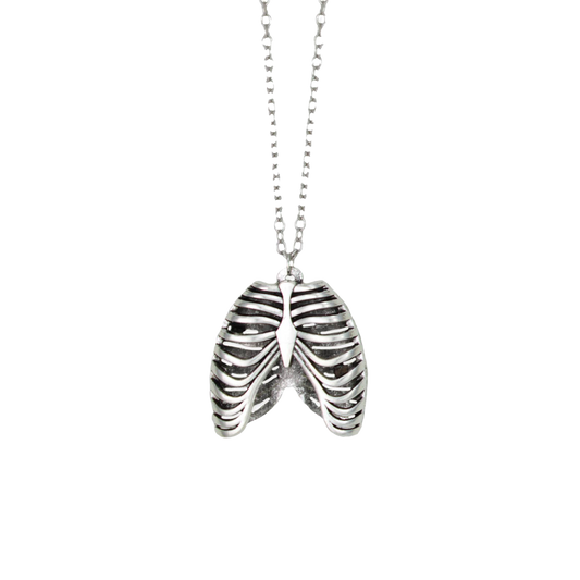 Silver Ribcage Necklace