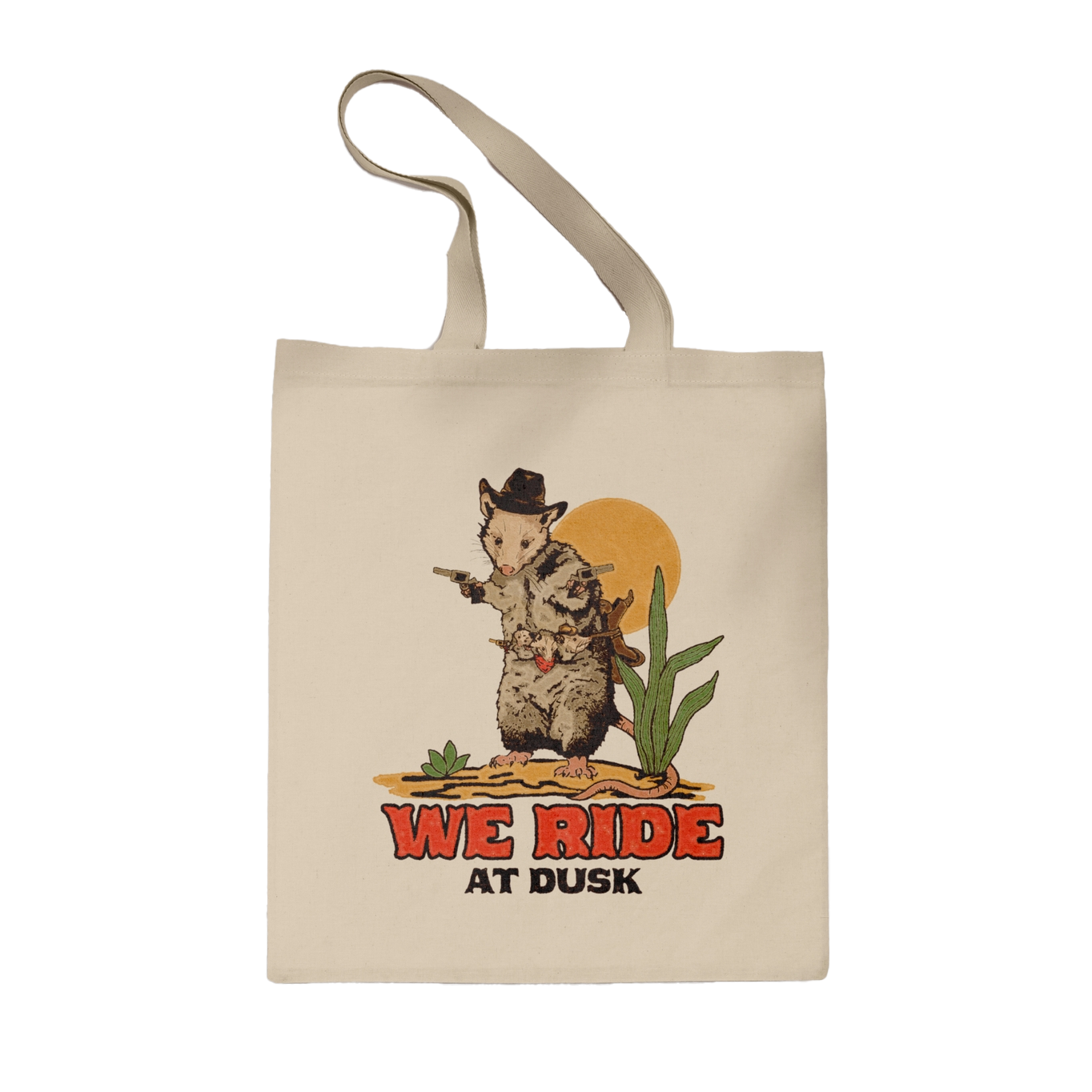 Opossum Cowboy Tote Bag