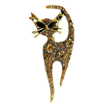 Ritzy Cat Brooch