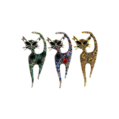 Ritzy Cat Brooch