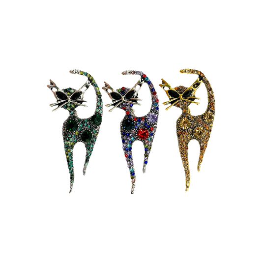 Ritzy Cat Brooch