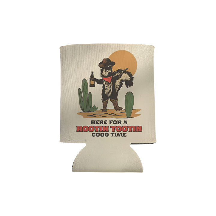 Here for a Rootin Tootin Good Time: Skunk Cowboy Koozie